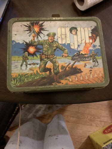 Vintage 1967 GI Joe Metal Lunch Box NO Thermos 